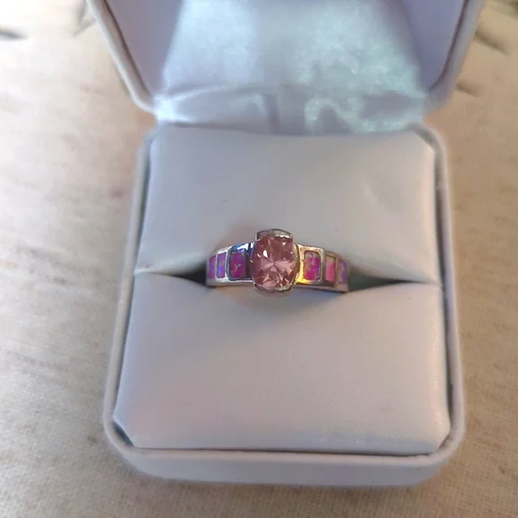 Nwt Pink Sapphire Ring Size 6.5